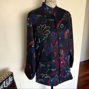 Vintage Analogy Reversible Floral Button Up